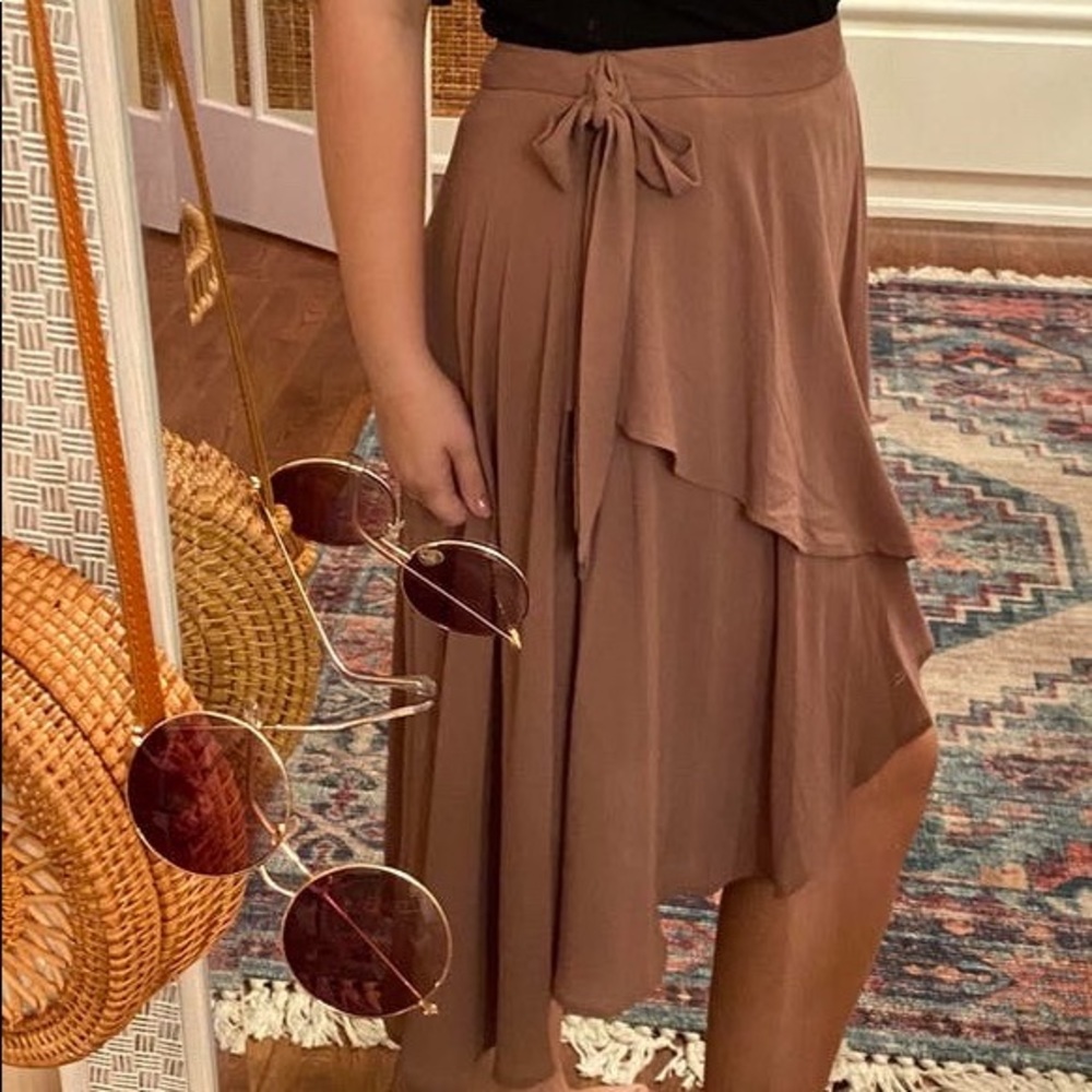 She + Sky flowy skirt high low